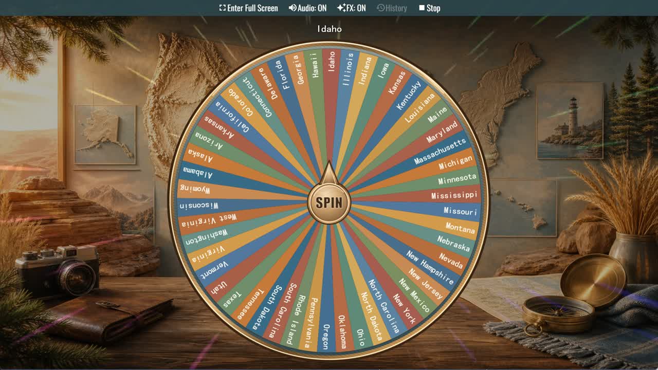 50 States Wheel