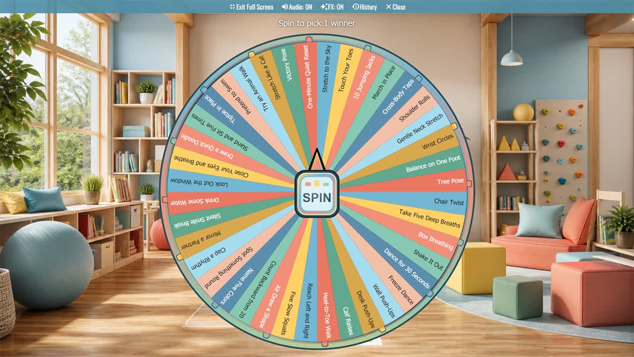 Brain Break Wheel
