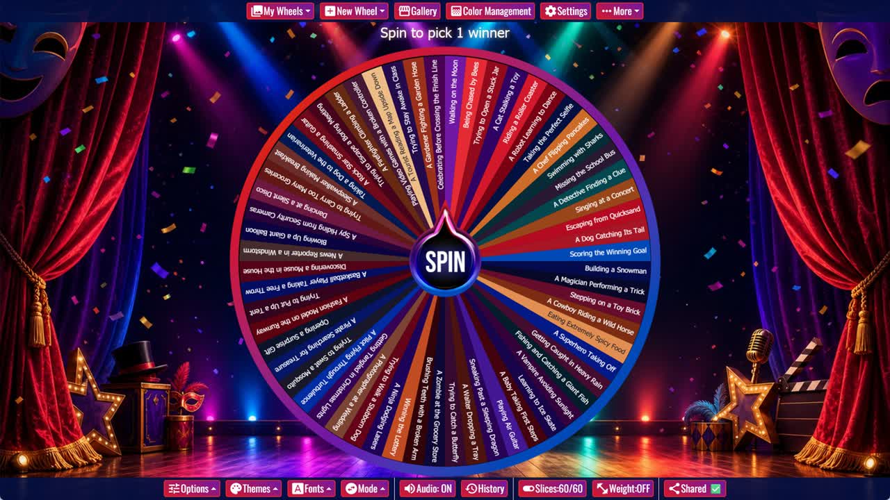 Charades Prompt Wheel