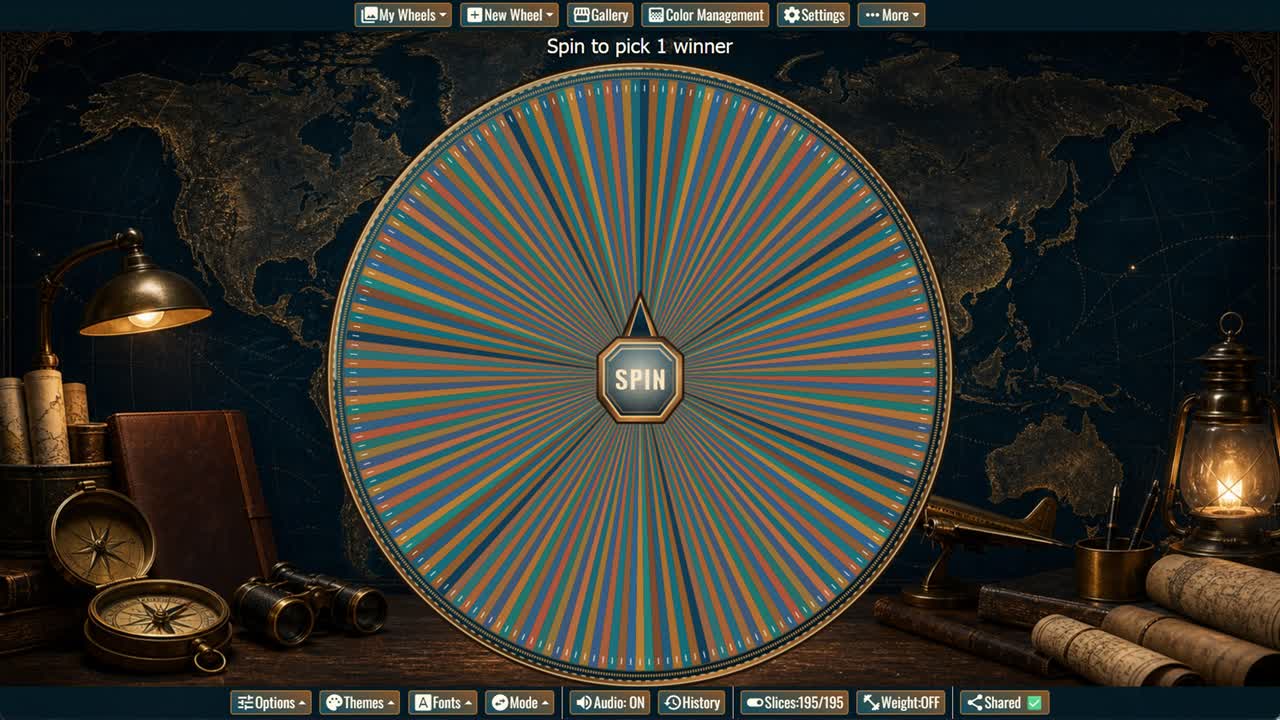 Countries of the World Wheel