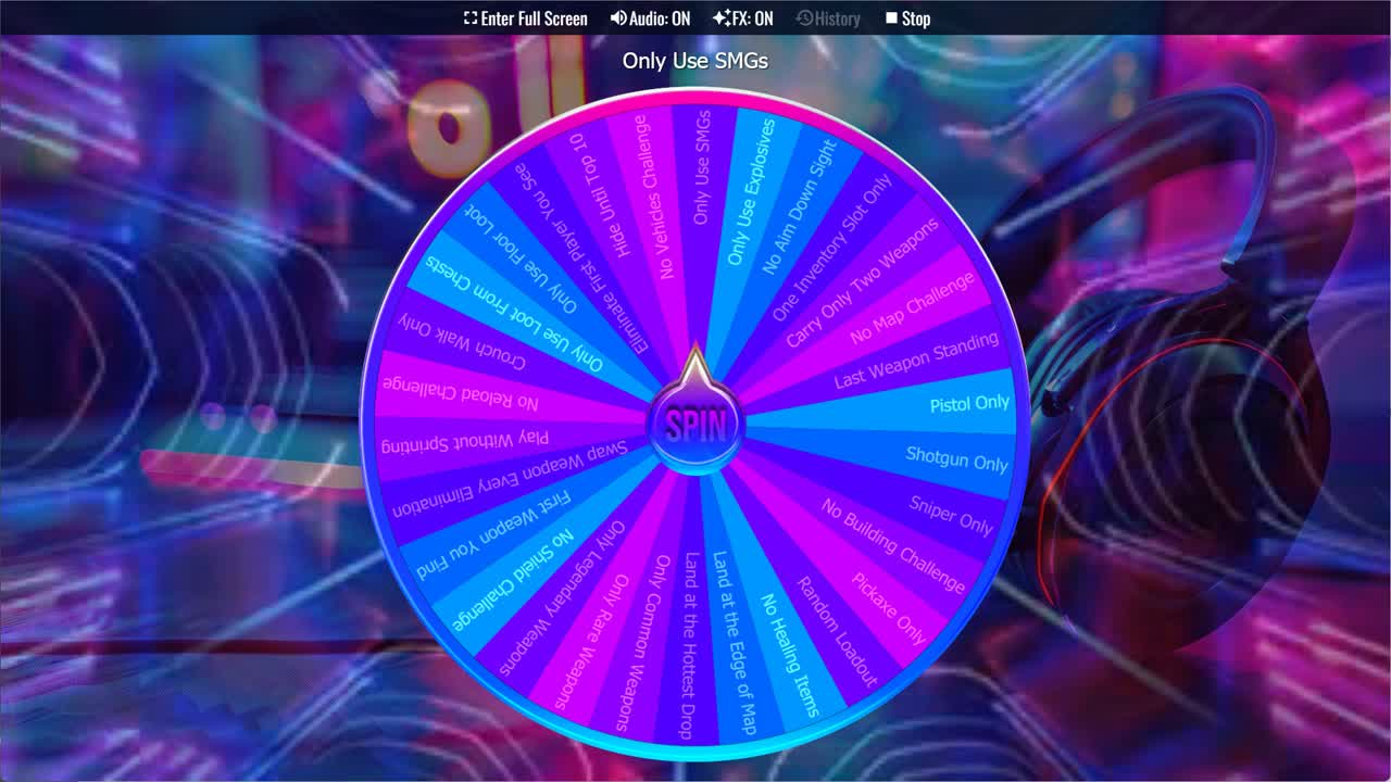Fortnite Challenge Wheel