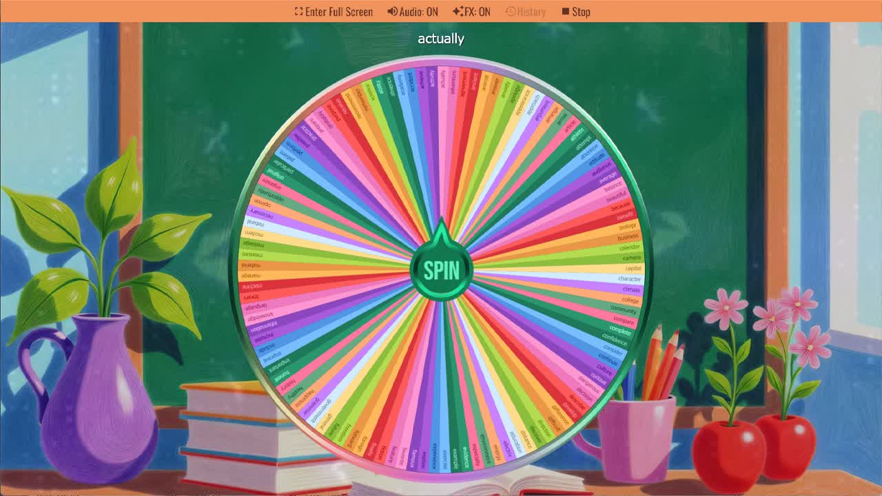 Middle School Spelling Word Picker