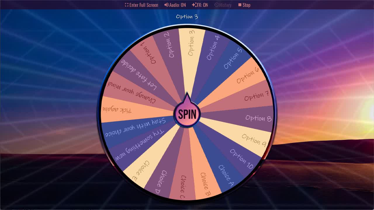 Random Choice Generator