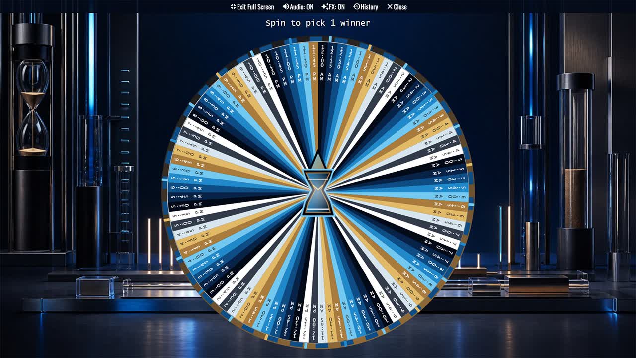 Random Time Generator Wheel