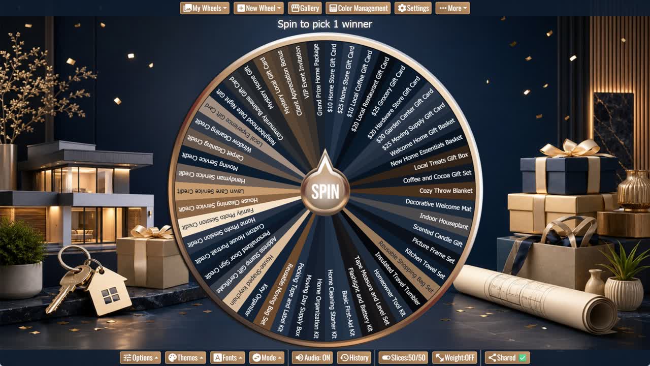 Realtor Giveaway Wheel