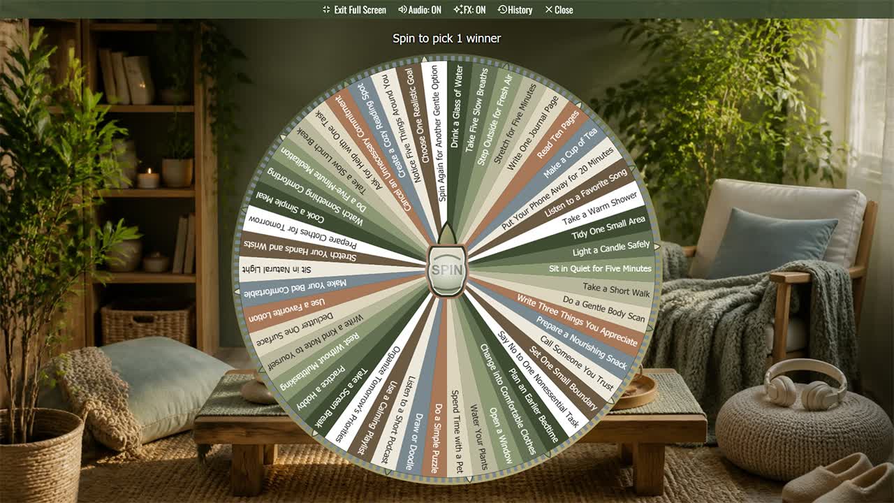 Self-Care Activity Wheel