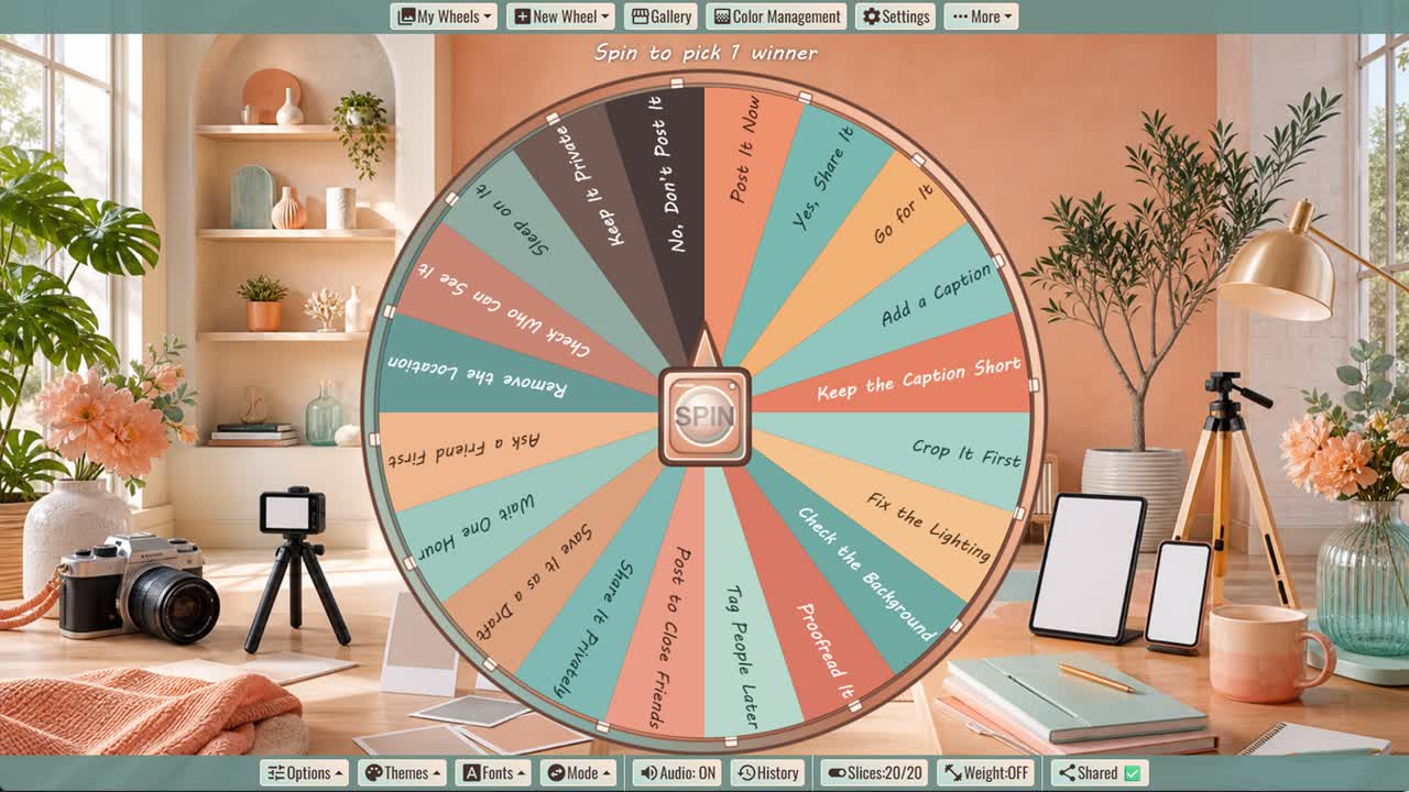 Should I Post It? Wheel