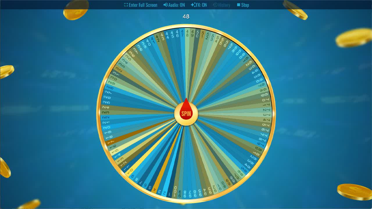 Spin the Number 1-100