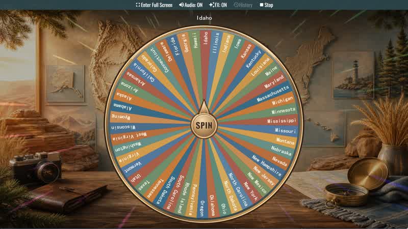 50 States Wheel