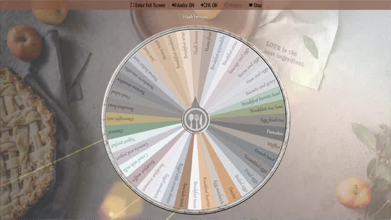 Breakfast Picker Wheel