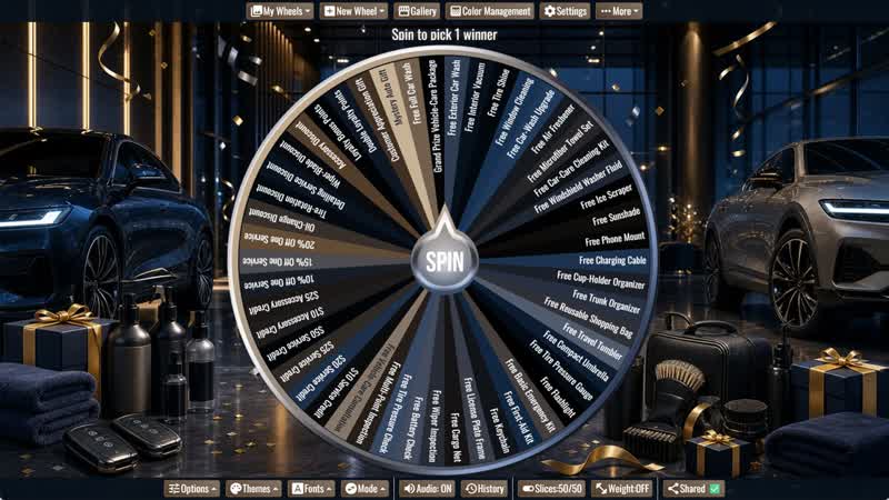 Car Dealership Giveaway Wheel