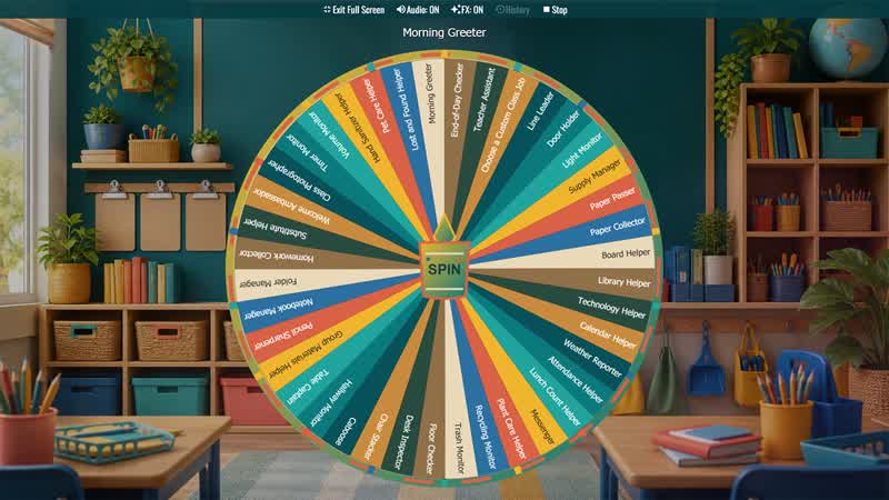 Classroom Jobs Wheel