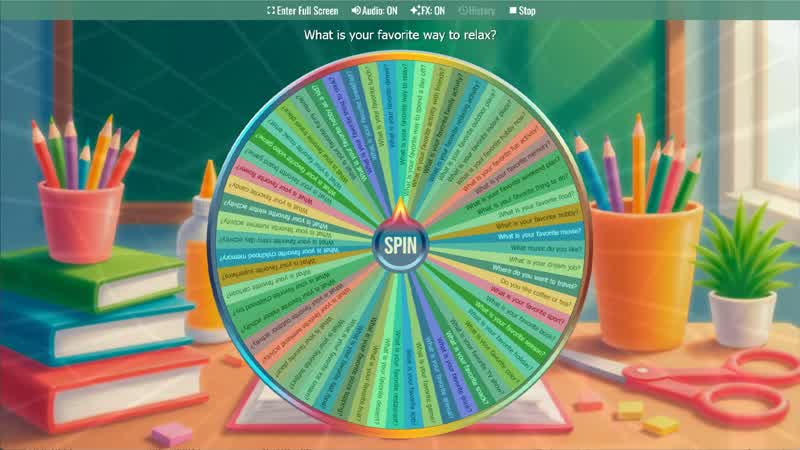 Conversation Starter Wheel