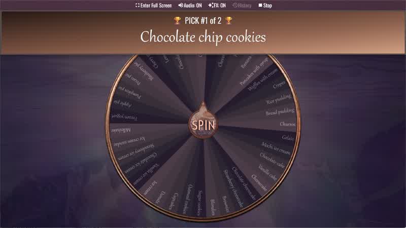 Dessert Picker Wheel