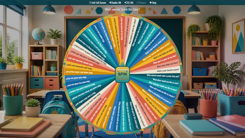 First Day of School Icebreaker Wheel