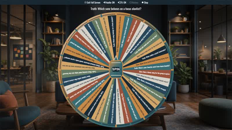 Office Truth or Dare Wheel