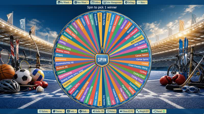Olympic Sports Picker Wheel