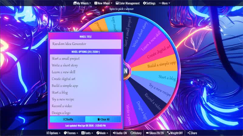 Random Idea Generator