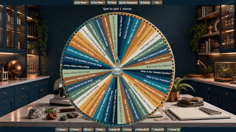 Science Inquiry Question Wheel