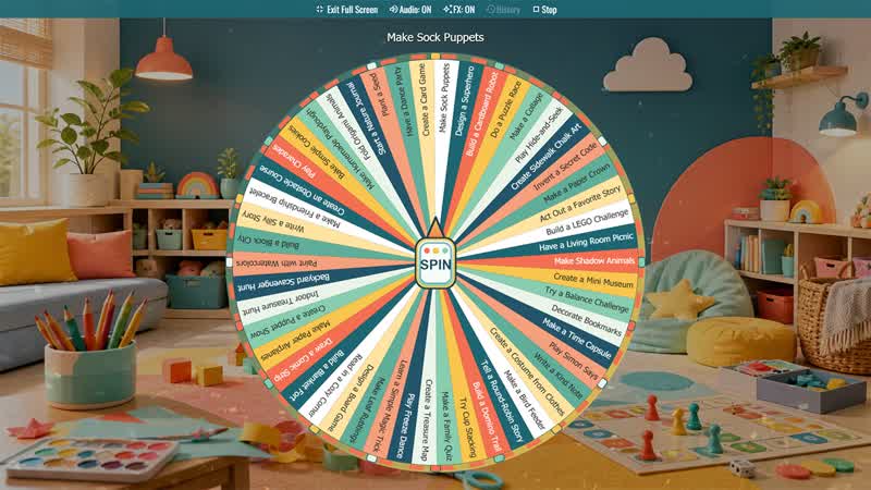 Screen-Free Activity Wheel for Kids