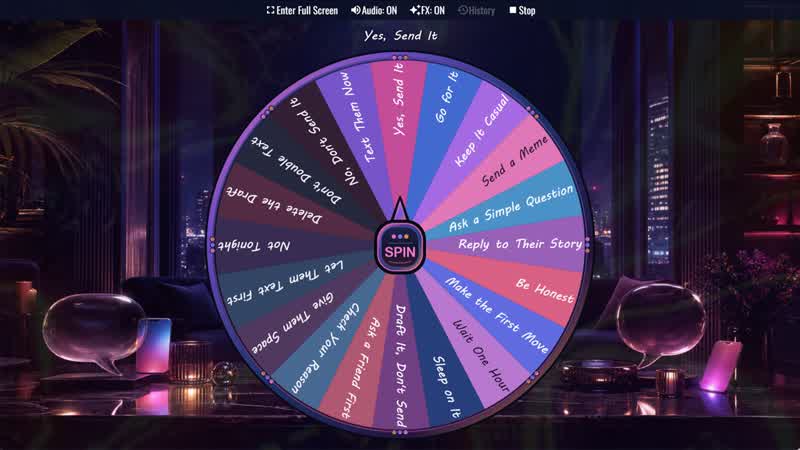 Should I Text Them? Wheel
