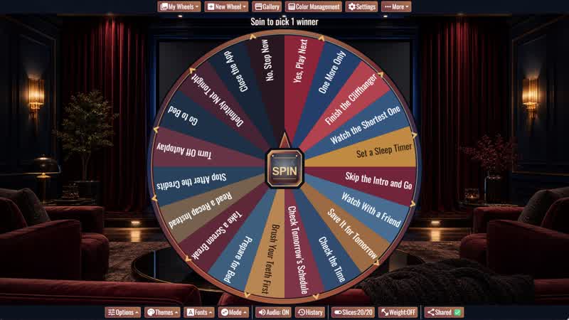 Should I Watch One More Episode? Wheel