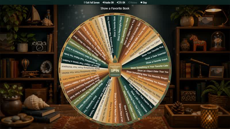 Show and Tell Icebreaker Wheel