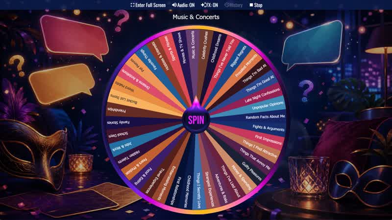 Two Truths and One Lie Wheel