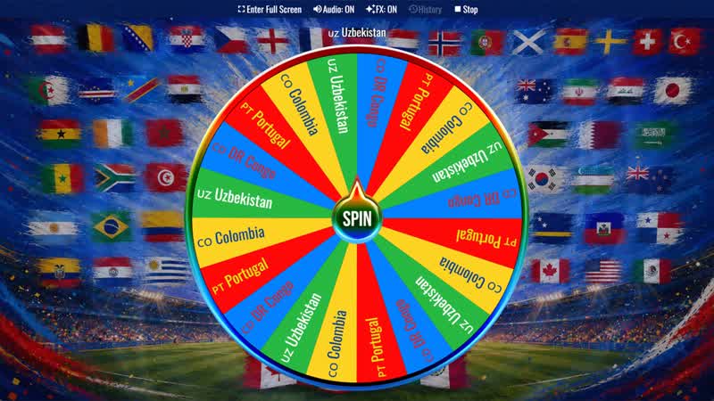 World Cup 2026 Group K Wheel