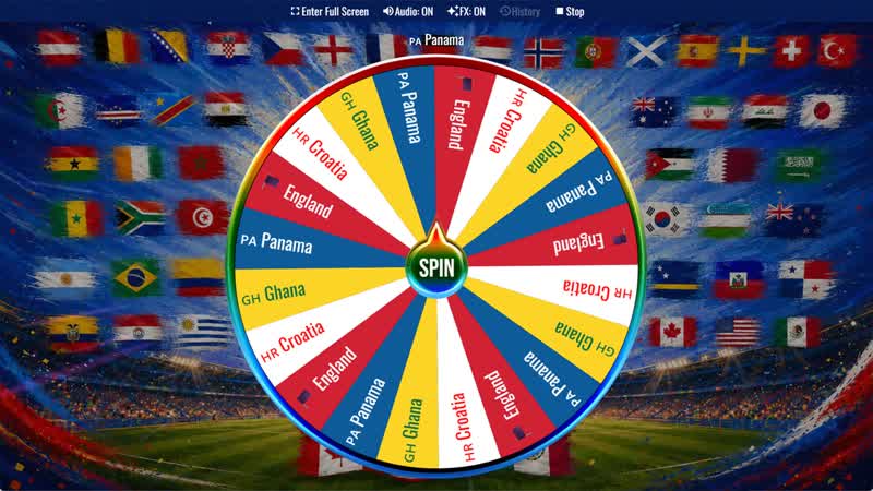 World Cup 2026 Group L Wheel