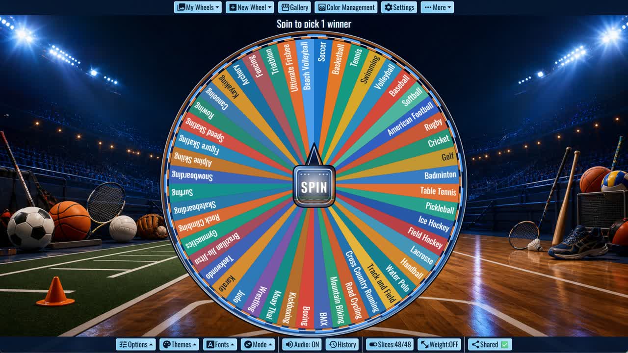 What Sport Should I Play Wheel