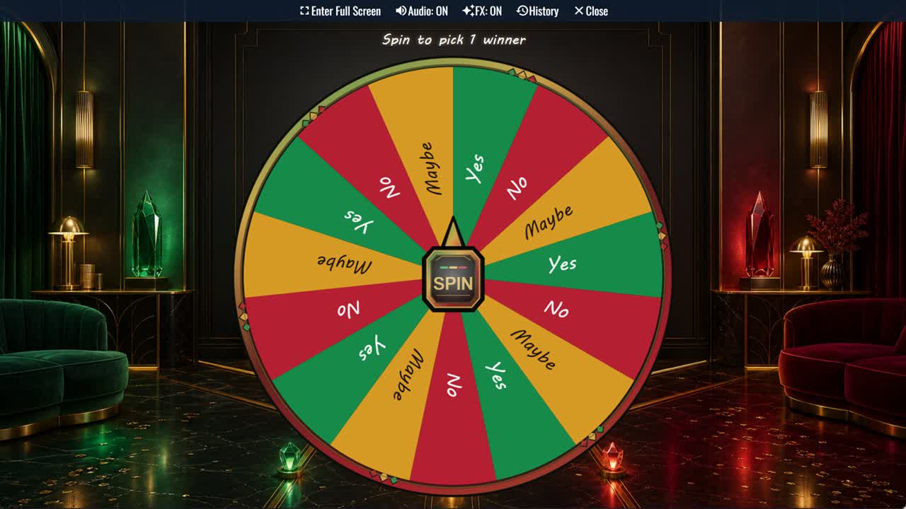 Yes, No, Maybe Classic Wheel