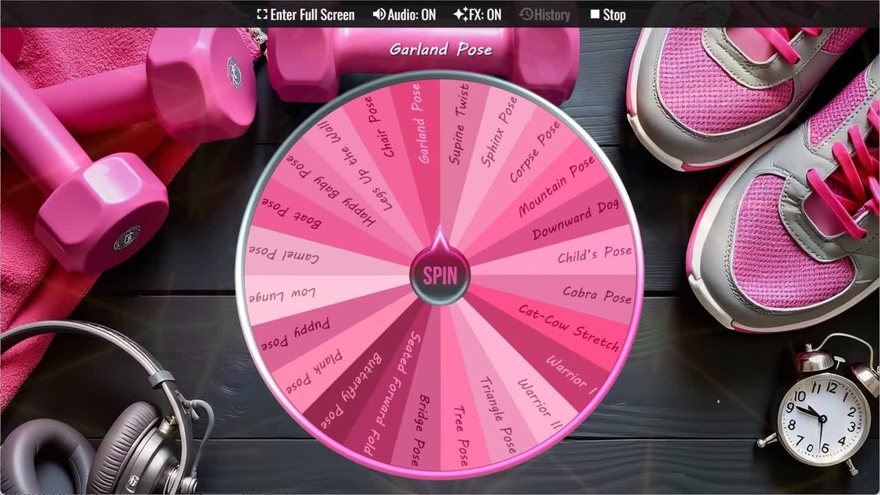Yoga Pose Wheel