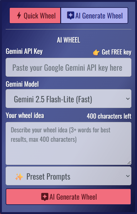 Help & User Guide | Spin The Wheel Random Picker